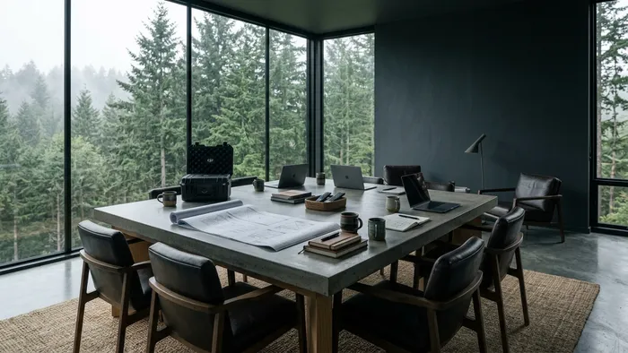 Strategy meeting table and business planning in Oregon